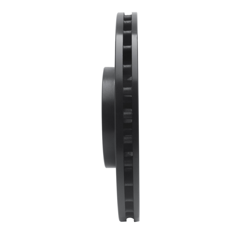 Picture of R1 05-17 Subaru WRX STI Front Right Drilled & Slotted Black Brake Rotor