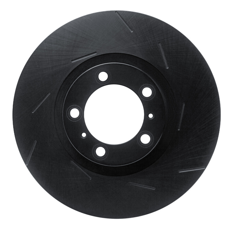 Picture of R1 14-21 Porsche Cayenne Right Front Slotted Black Brake Rotor