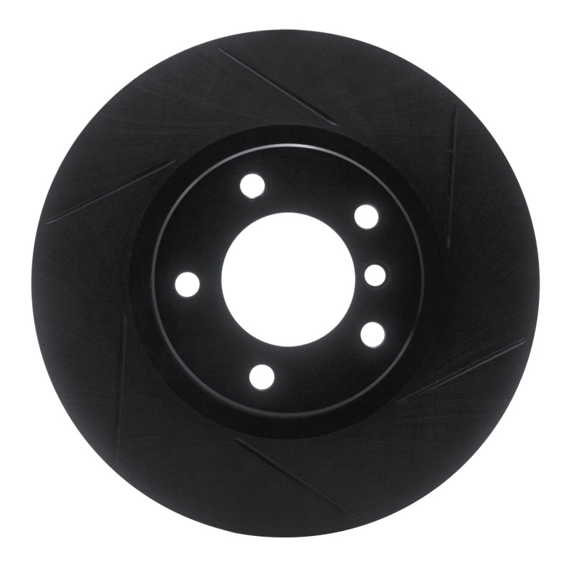 Picture of R1 95-02 BMW M3 Left Front Slotted Black Brake Rotor