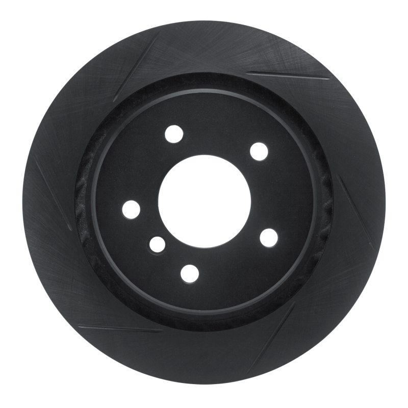 Picture of R1 95-02 BMW M3 Rear Right Slotted Black Brake Rotor
