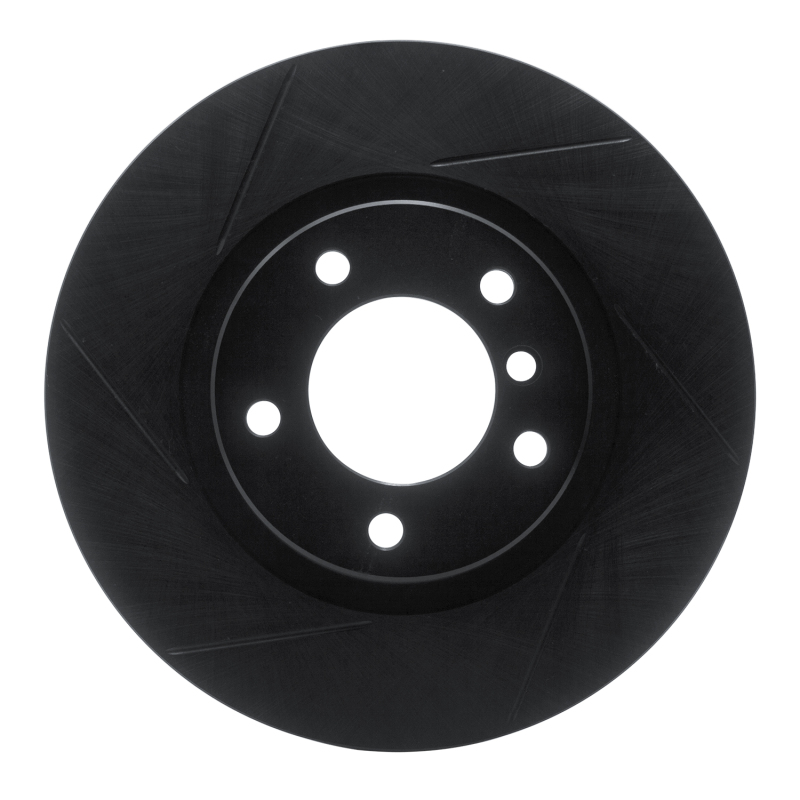 Picture of R1 95-02 BMW M3 Right Front Slotted Black Brake Rotor