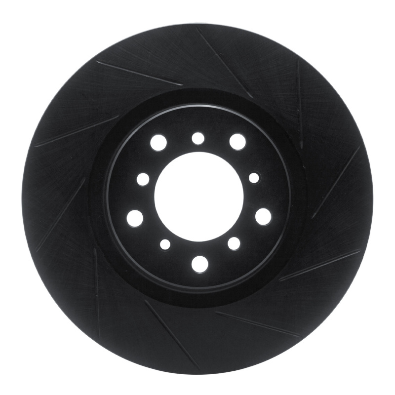 Picture of R1 01-06 BMW M3 Left Front Slotted Black Brake Rotor