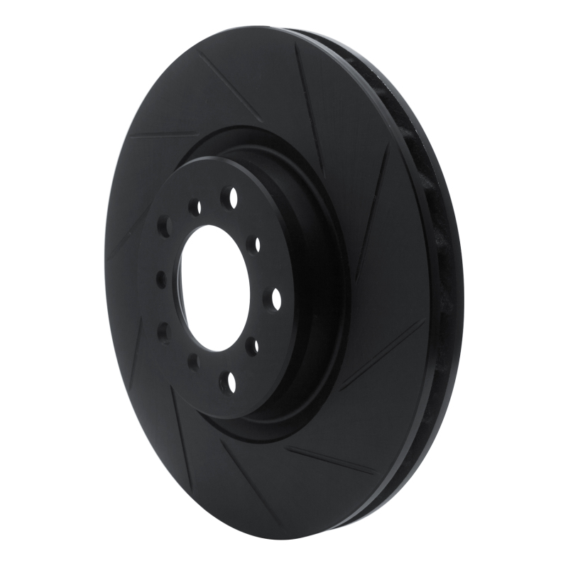 Picture of R1 01-06 BMW M3 Left Front Slotted Black Brake Rotor