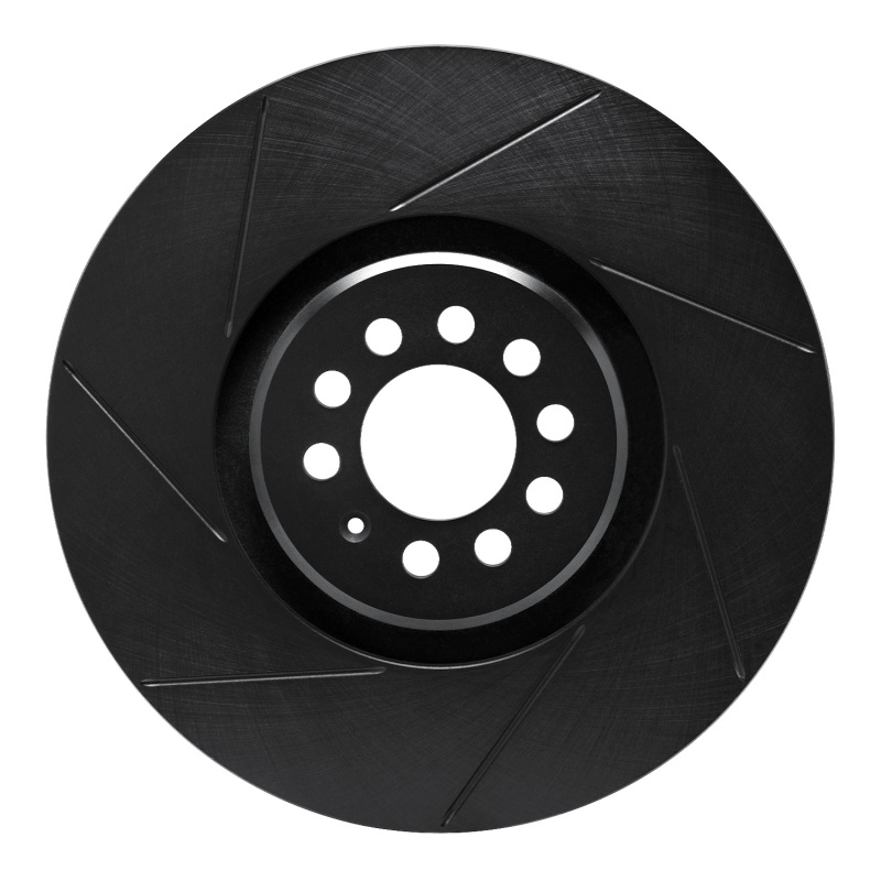 Picture of R1 04-06 Volkswagen Golf Left Front Slotted Black Brake Rotor
