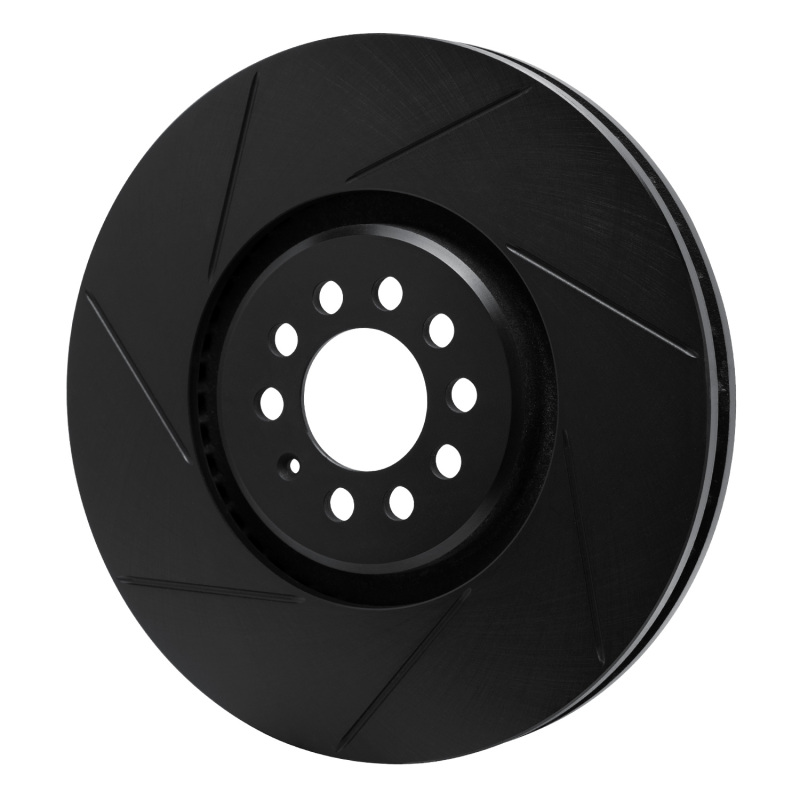 Picture of R1 04-06 Volkswagen Golf Left Front Slotted Black Brake Rotor