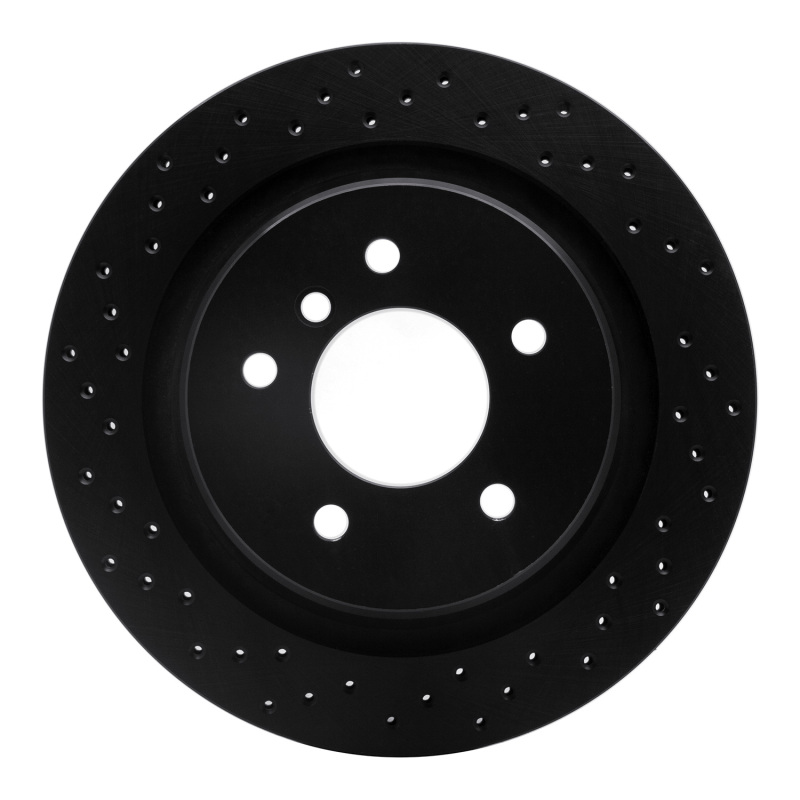 Picture of R1 95-02 BMW M3 Rear Right Drilled Black Brake Rotor
