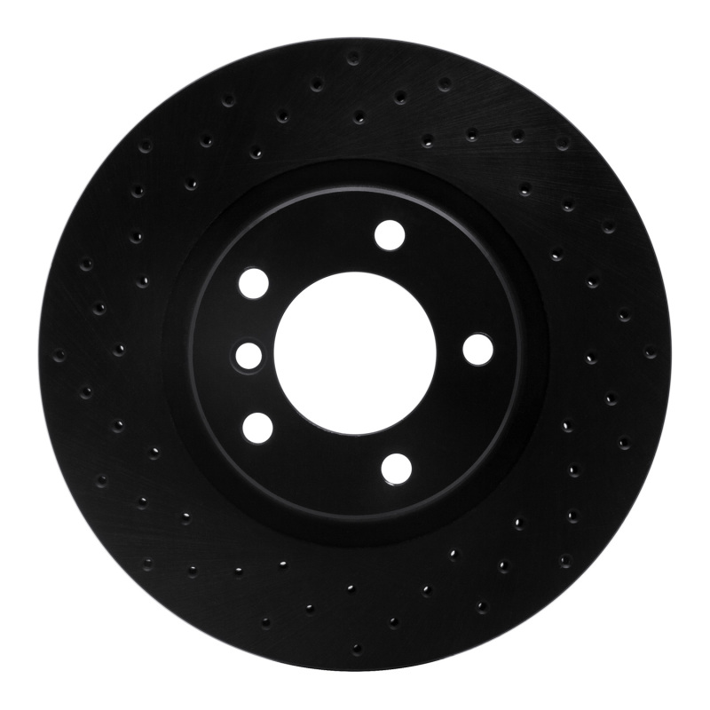 Picture of R1 95-02 BMW M3 Right Front Drilled Black Brake Rotor