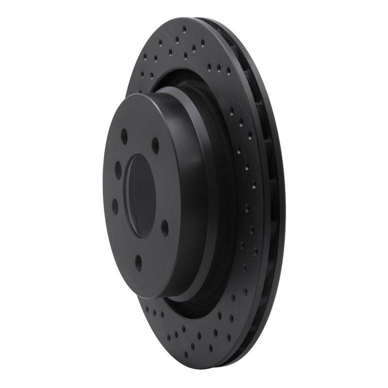 Picture of R1 95-02 BMW M3 Rear Right Drilled Black Brake Rotor