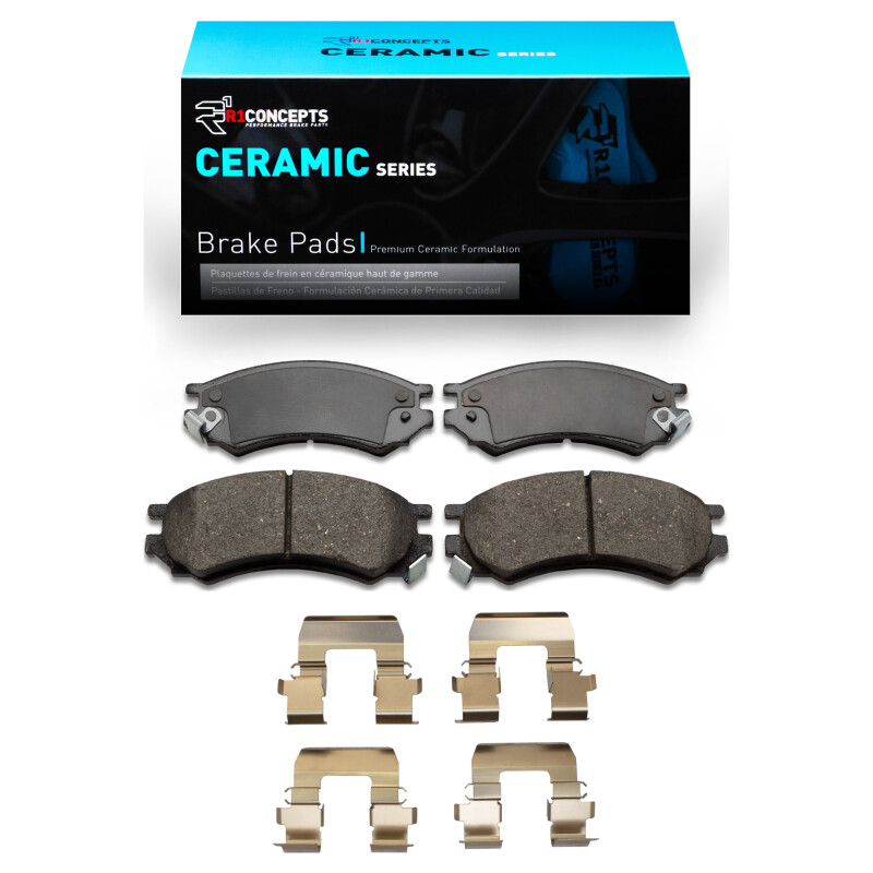 Picture of R1 91-02 Saturn SC1 Front Ceramic Brake Pads & Hardware Kit