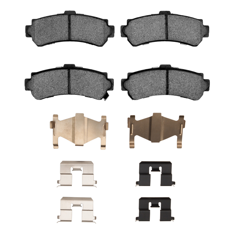 Picture of R1 95-00 Nissan Lucino (Mexico) Rear Ceramic Brake Pads & Hardware Kit
