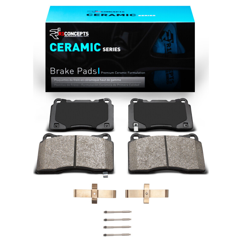 Picture of R1 04-08 Acura TL Front Ceramic Brake Pads & Hardware Kit