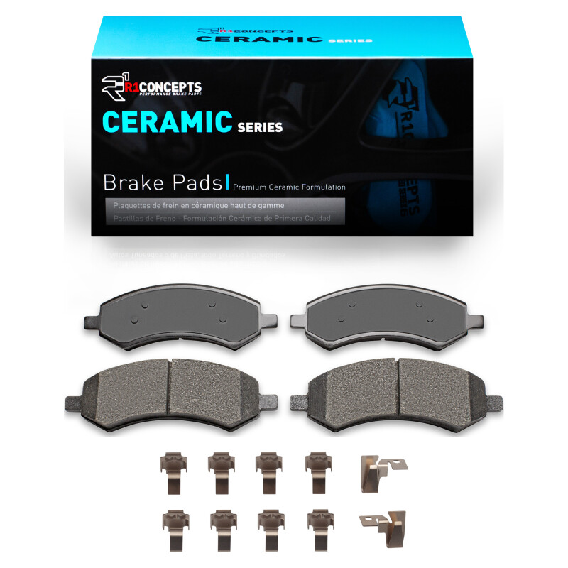 Picture of R1 05-24 Chrysler Aspen Front Ceramic Brake Pads & Hardware Kit
