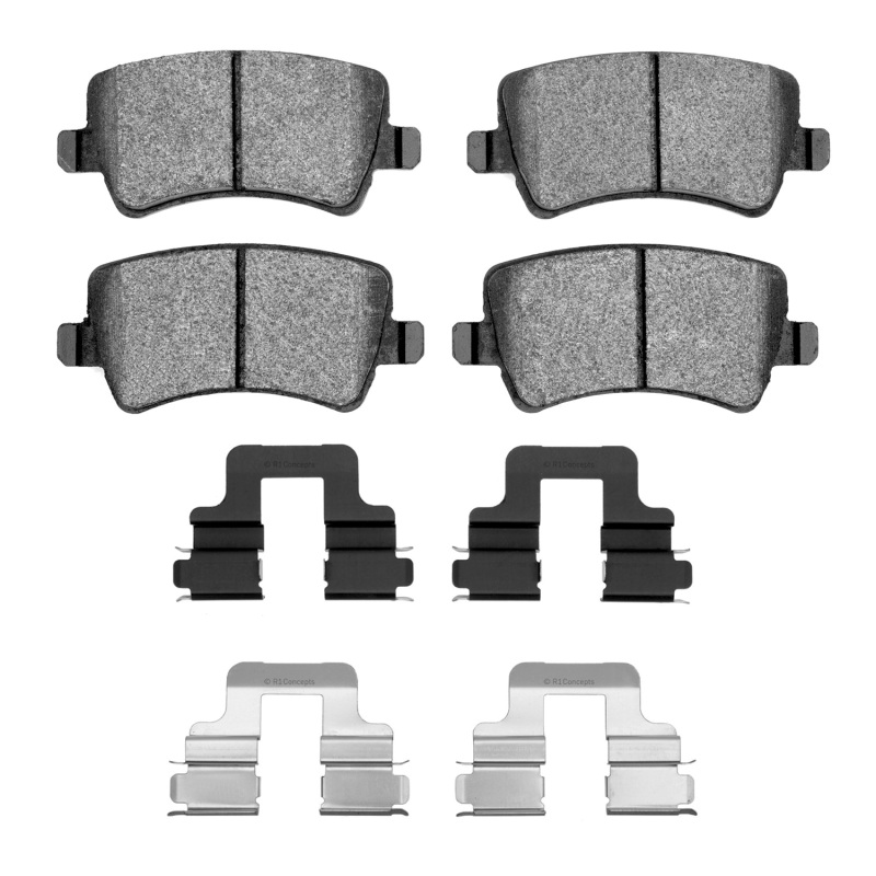 Picture of R1 07-18 Land Rover Range Rover Evoque Rear Ceramic Brake Pads & Hardware Kit