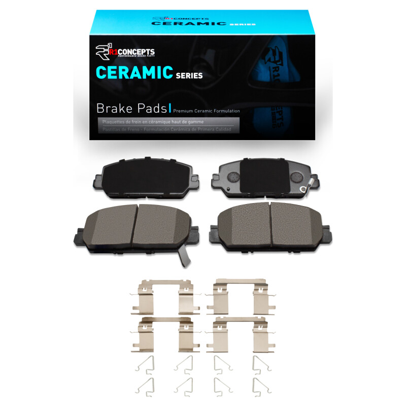 Picture of R1 17-25 Acura ADX Front Ceramic Brake Pads & Hardware Kit