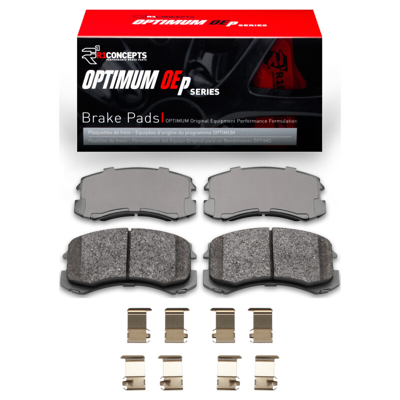 Picture of R1 02-07 Mitsubishi Lancer Front Optimum OE Brake Pads & Hardware Kit