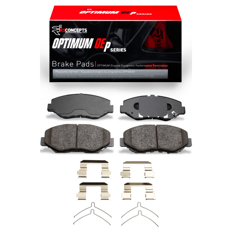 Picture of R1 03-08 Honda Pilot Front Optimum OE Brake Pads & Hardware Kit