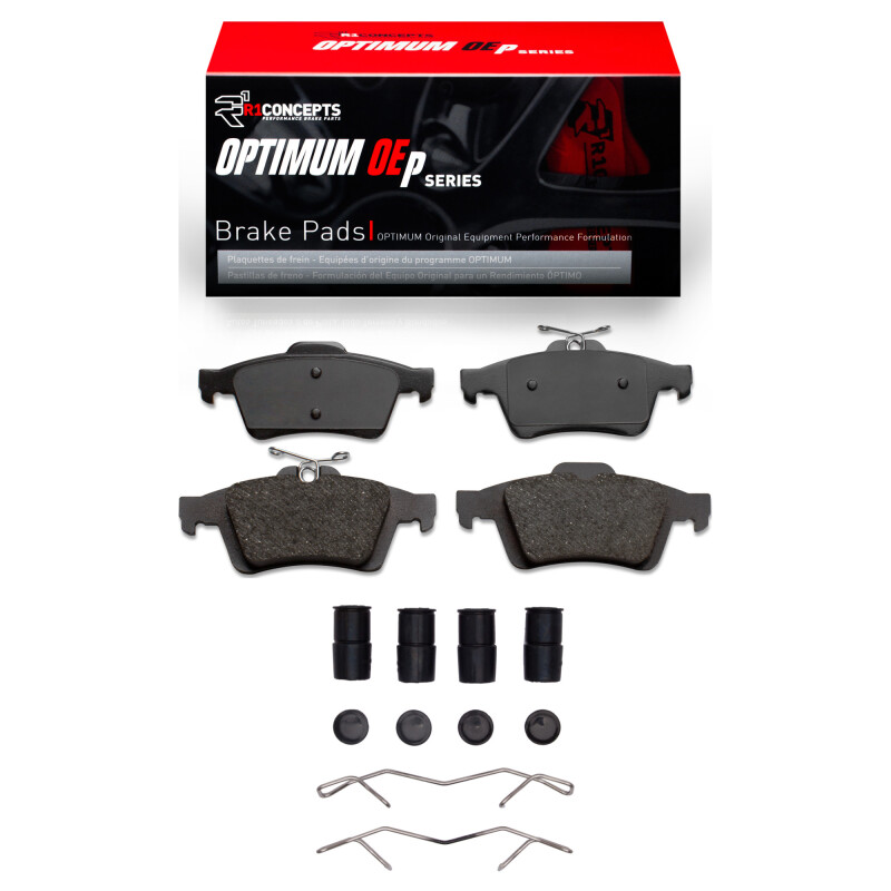 Picture of R1 03-23 Cadillac BLS (Mexico) Rear Optimum OE Brake Pads & Hardware Kit
