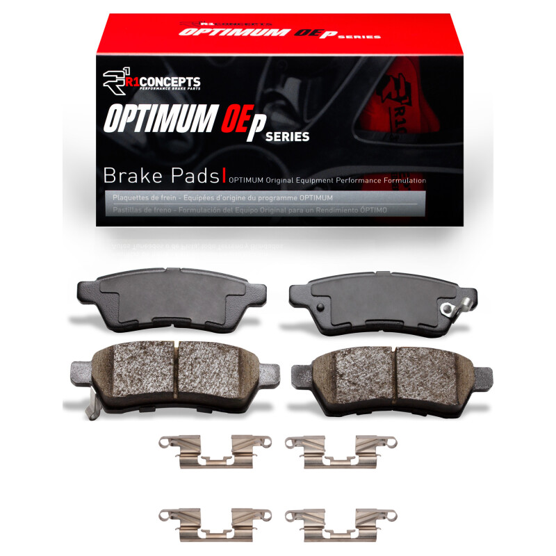 Picture of R1 05-25 Nissan Frontier Rear Optimum OE Brake Pads & Hardware Kit