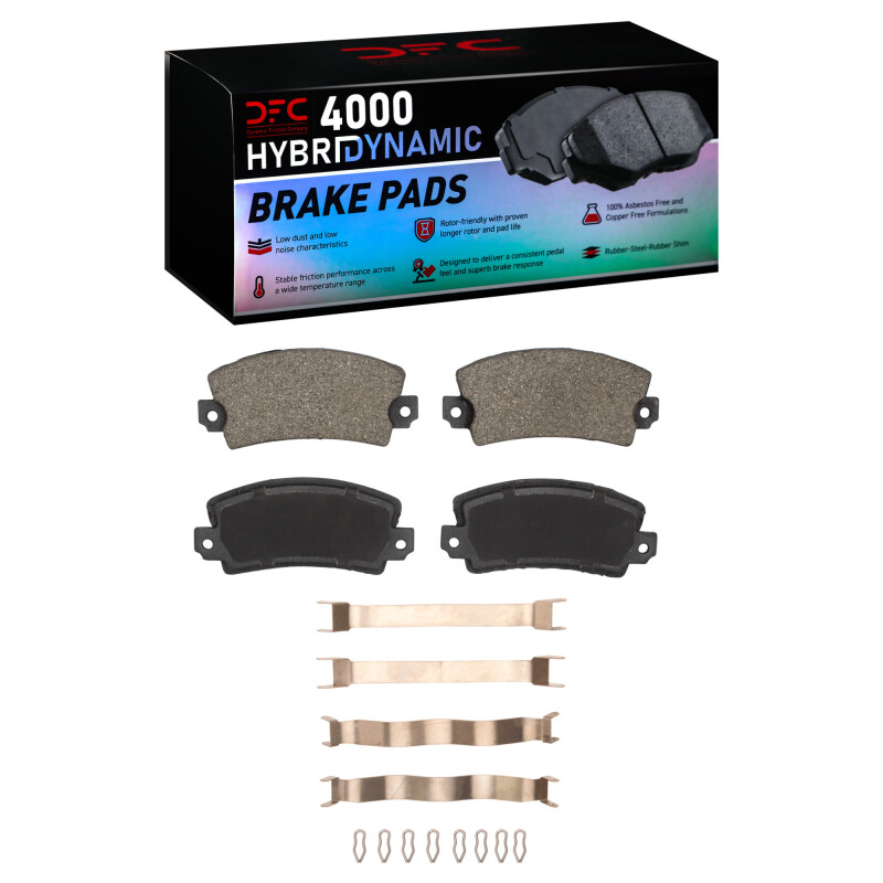 Picture of DFC 71-83 Renault R12 Front 4000 HybriDynamic Brake Pads and Hardware Kit