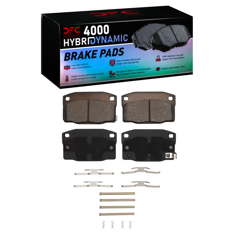 Picture of DFC 88-89 Pontiac LeMans Front 4000 HybriDynamic Brake Pads and Hardware Kit