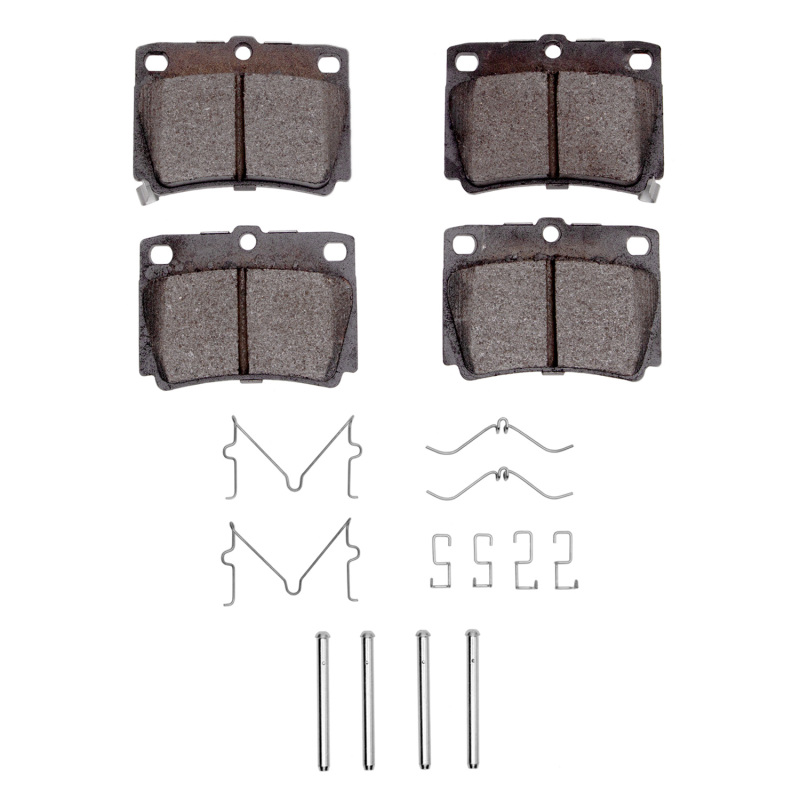 Picture of DFC 97-04 Mitsubishi Montero Sport (USA/Canada) Rear 4000 HybriDynamic Brake Pads and Hardware Kit