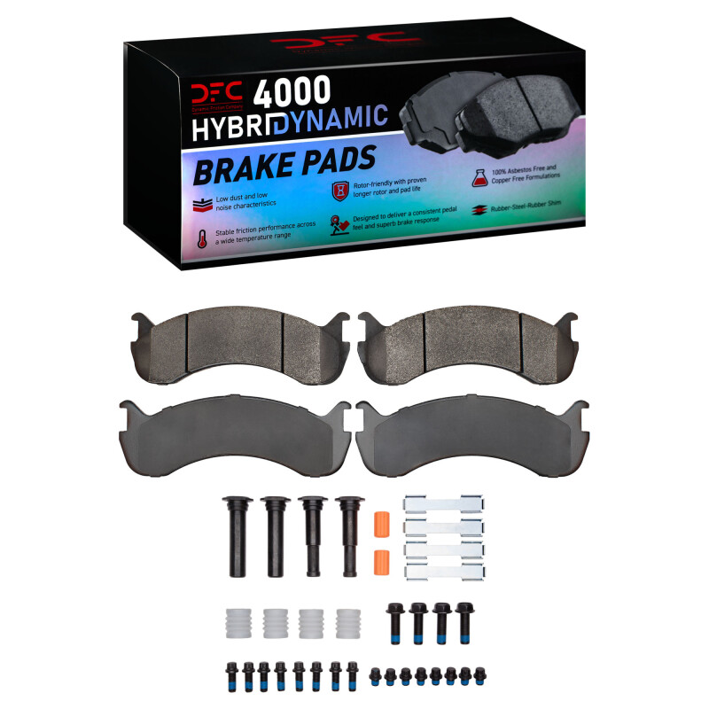 Picture of DFC 98-24 Beaver Motorcoach Monterey Rear/Front 4000 HybriDynamic Brake Pads and Hardware Kit