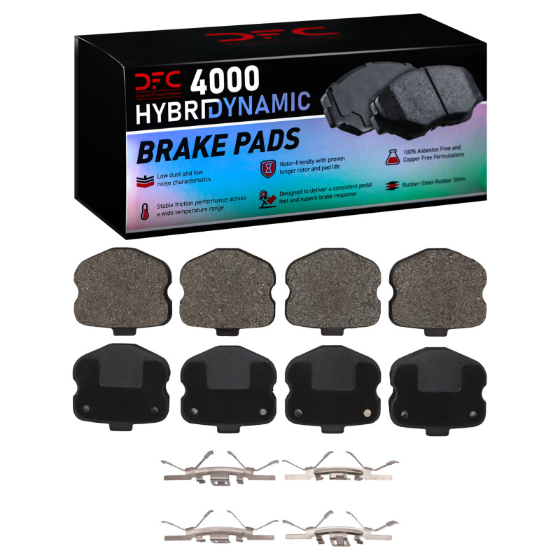 Picture of DFC 06-13 Chevrolet Corvette Rear 4000 HybriDynamic Brake Pads and Hardware Kit
