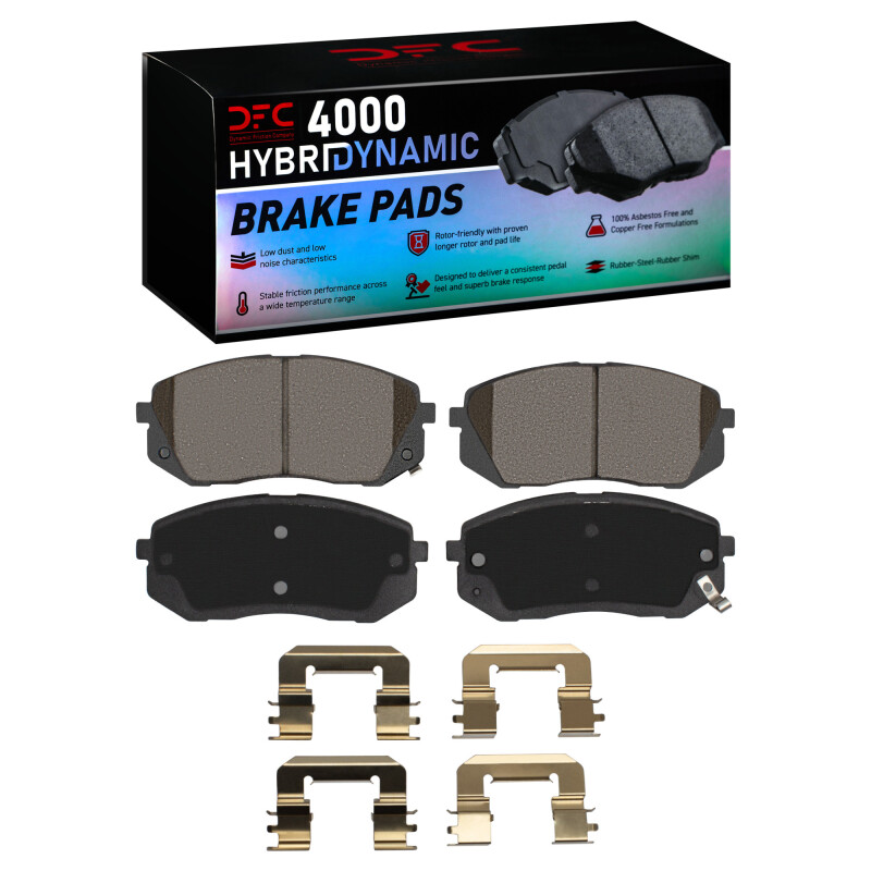 Picture of DFC 11-12 Kia Rondo (Canada) Front 4000 HybriDynamic Brake Pads and Hardware Kit