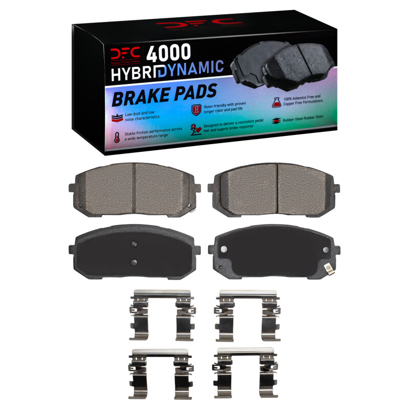 Picture of DFC 21-25 Hyundai Sonata Front 4000 HybriDynamic Brake Pads and Hardware Kit
