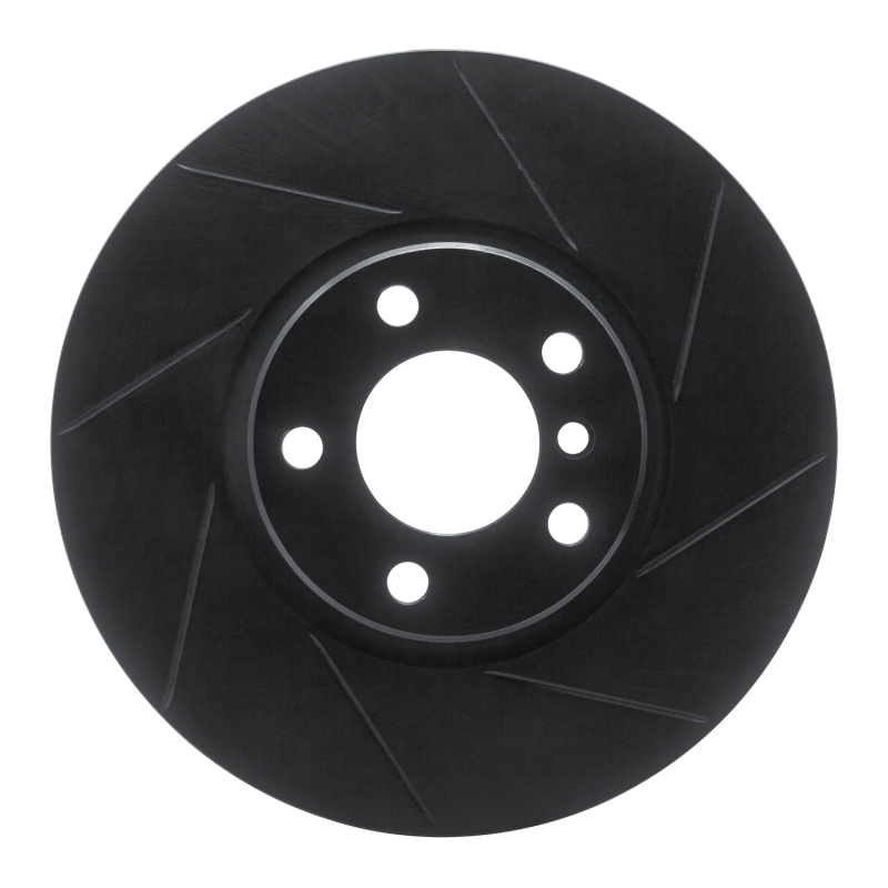 Picture of R1 16-18 BMW X4 Left Front Slotted Black Brake Rotor