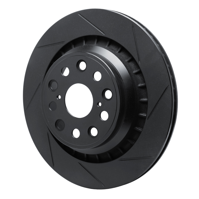 Picture of R1 07-21 Lexus LS460 Rear Right Slotted Black Brake Rotor