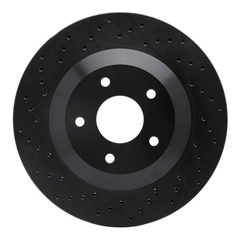 Picture of R1 97-9 Chevrolet Corvette Right Front Drilled Black Brake Rotor
