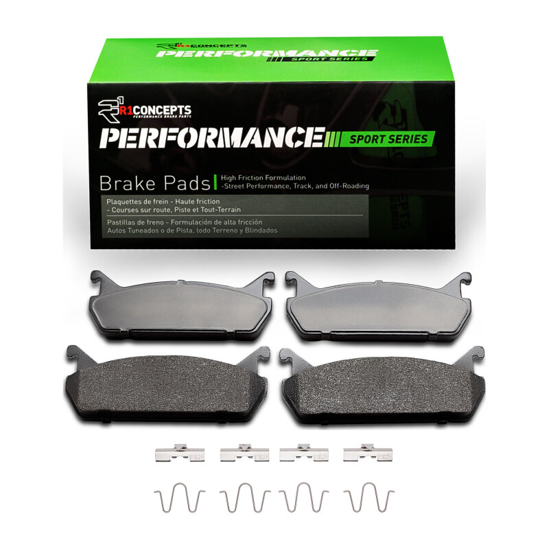 Picture of R1 90-96 Ford Escort Rear Performance Sport Pads & Hardware Kit