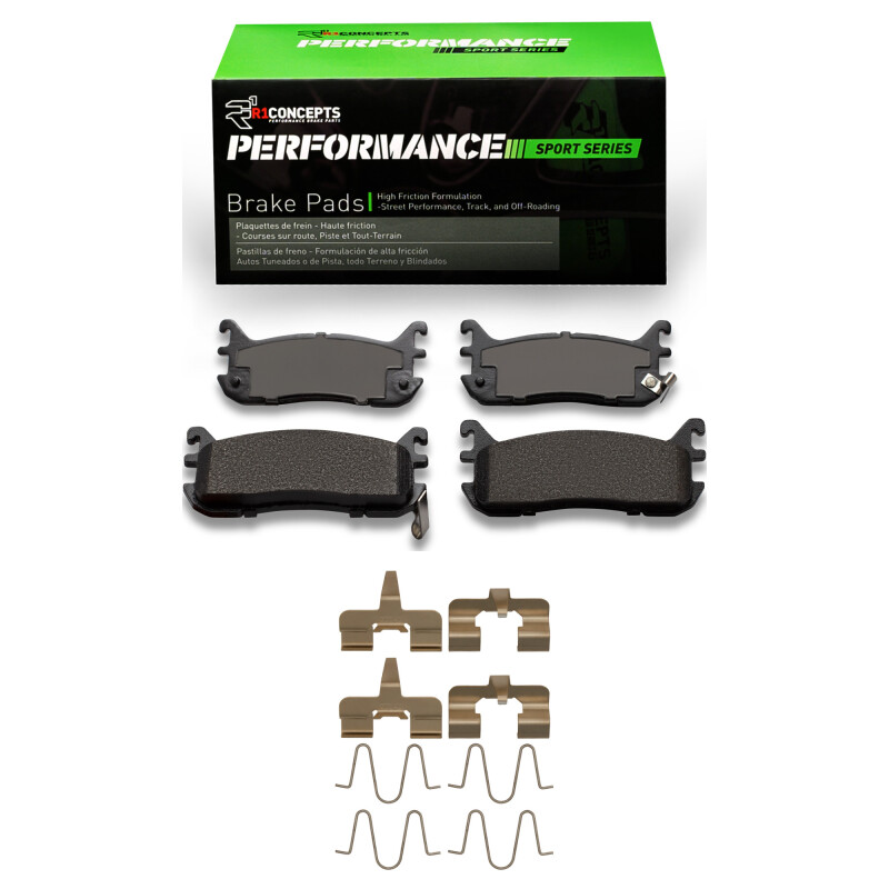 Picture of R1 94-03 Ford Escort Rear Performance Sport Pads & Hardware Kit