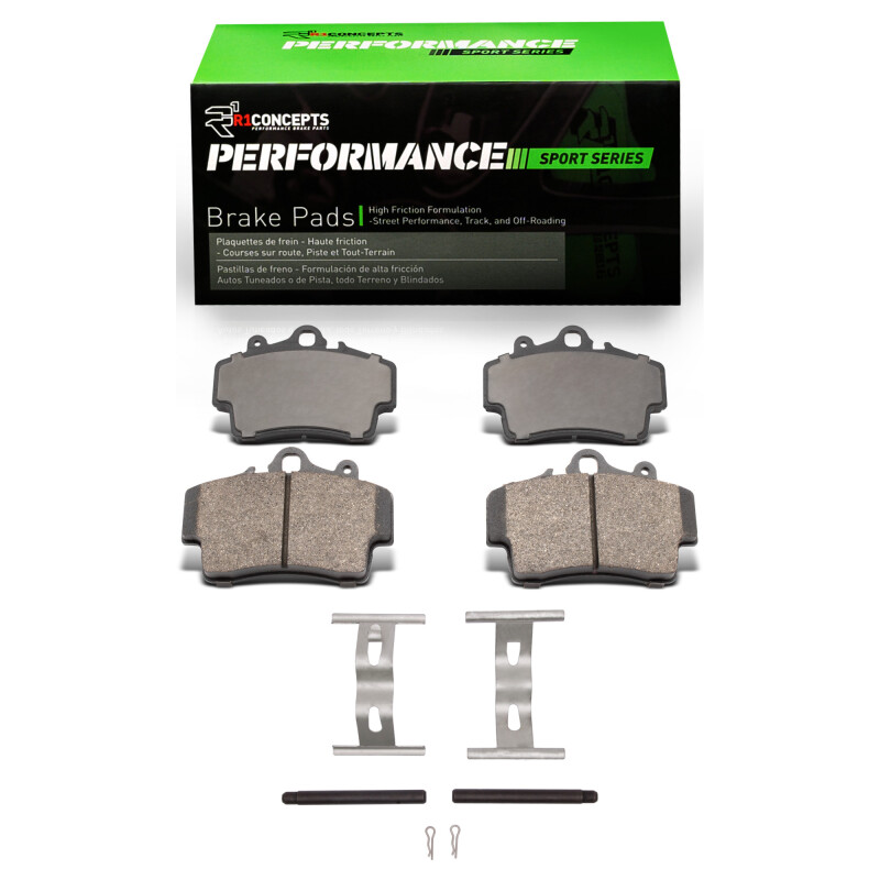 Picture of R1 97-08 Porsche Boxster Front Performance Sport Pads & Hardware Kit