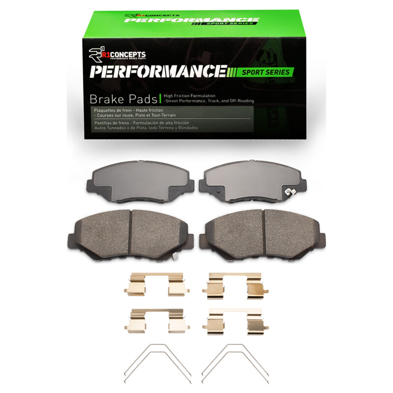 Picture of R1 02-21 Acura ILX Front Performance Sport Pads & Hardware Kit