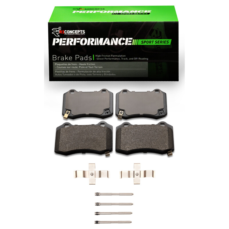 Picture of R1 10-16 Hyundai Genesis Coupe Rear Performance Sport Pads & Hardware Kit