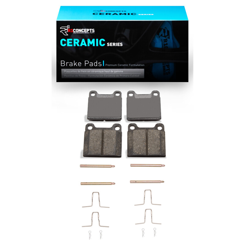 Picture of R1 67-91 Mercedes-Benz 220 Rear Ceramic Pads & Hardware Kit