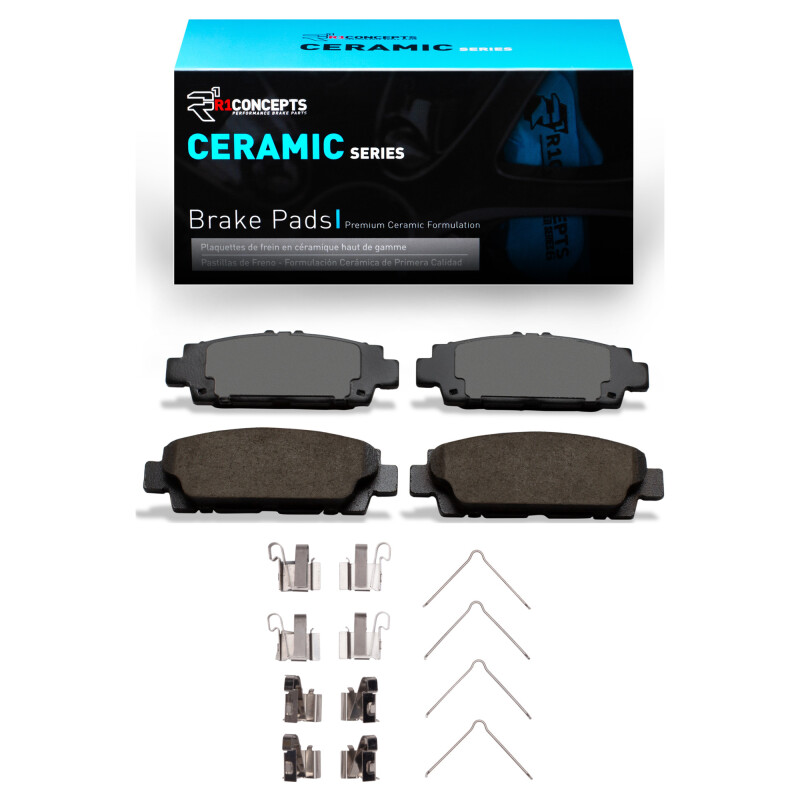 Picture of R1 90-92 Lexus LS400 Rear Ceramic Pads & Hardware Kit