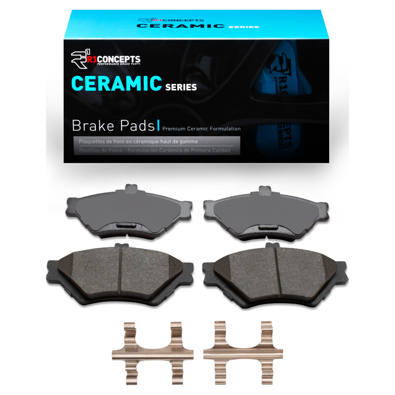 Picture of R1 95-97 Ford Crown Victoria Front Ceramic Pads & Hardware Kit