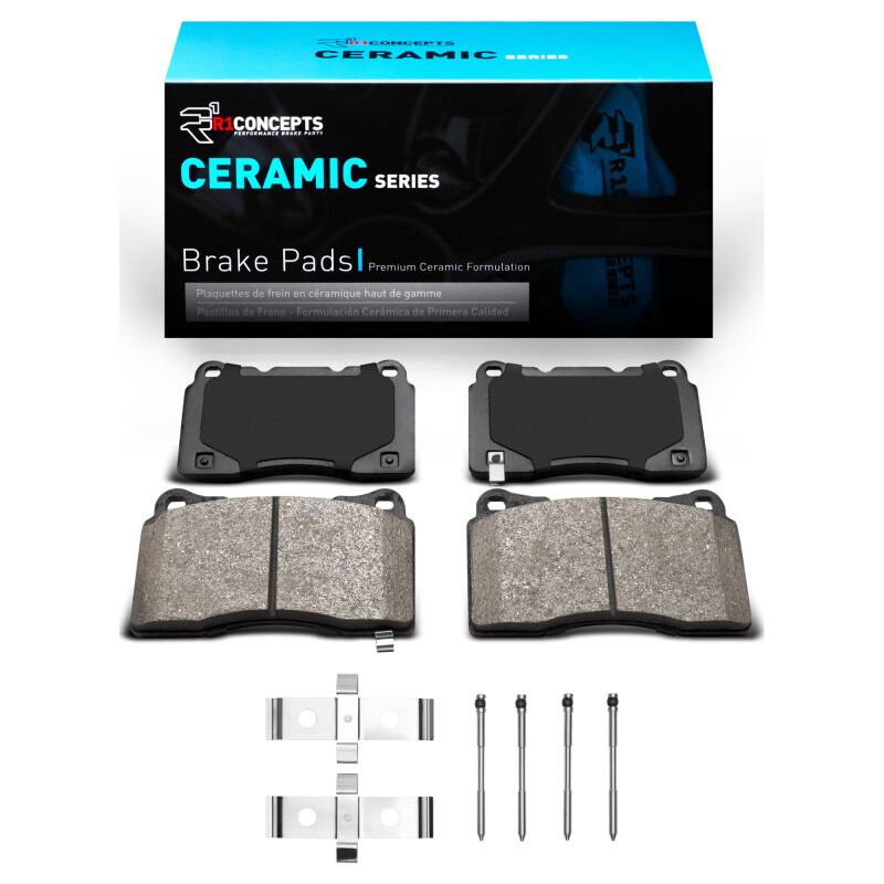 Picture of R1 05-06 Ford GT Front Ceramic Pads & Hardware Kit
