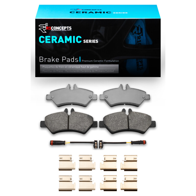 Picture of R1 06-18 Dodge Sprinter 3500 Rear Ceramic Pads & Hardware Kit
