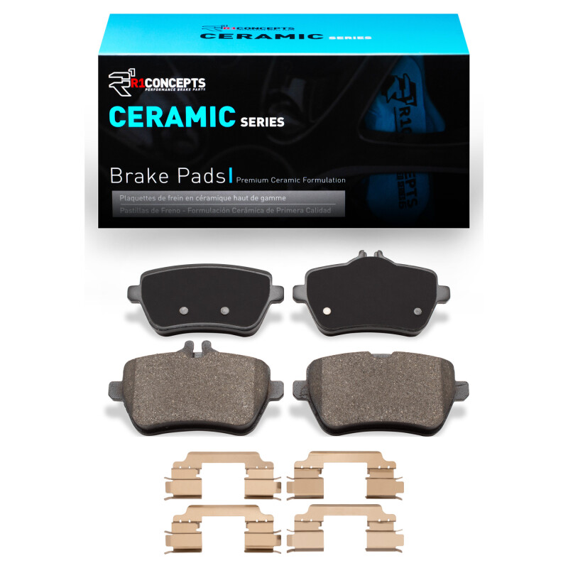 Picture of R1 13-21 Mercedes-Benz S550 Rear Ceramic Pads & Hardware Kit