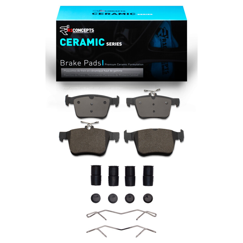 Picture of R1 13-23 Audi A3 Rear Ceramic Pads & Hardware Kit