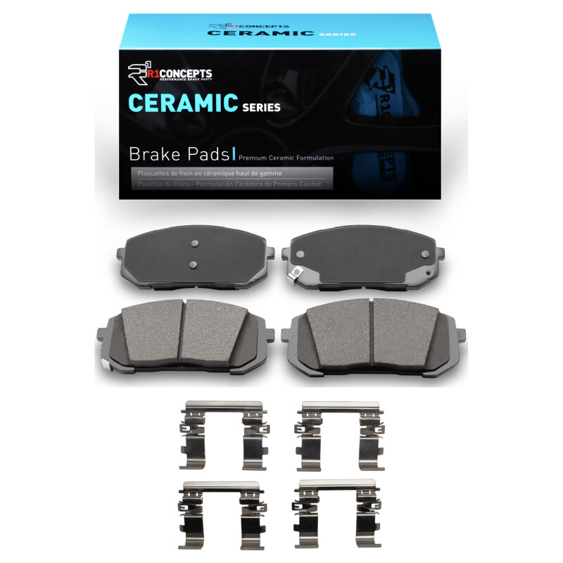 Picture of R1 21-25 Hyundai Elantra Front Ceramic Pads & Hardware Kit