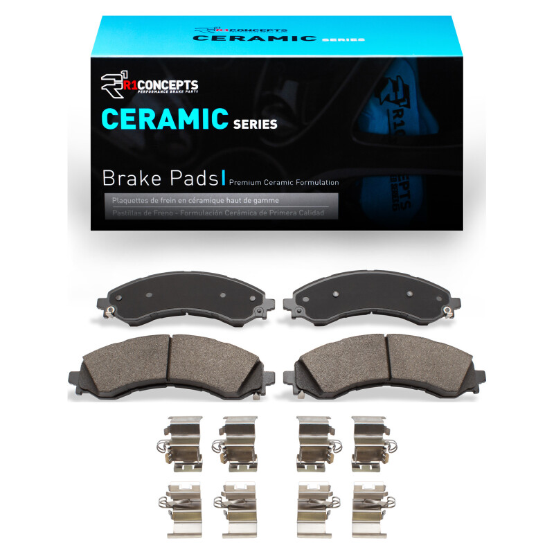 Picture of R1 21-25 Chevrolet Express 4500 Front Ceramic Pads & Hardware Kit