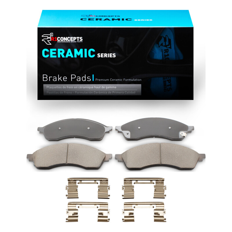 Picture of R1 21-24 Ford Edge Front Ceramic Pads & Hardware Kit