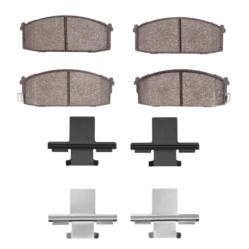 Picture of R1 81-86 Nissan 200SX Front Semi Met Pads & Hardware Kit