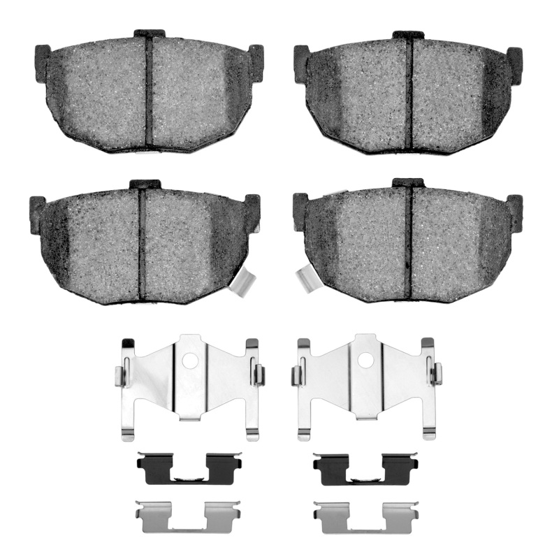 Picture of R1 85-09 Hyundai Tiburon Rear Semi Met Pads & Hardware Kit