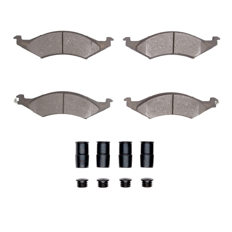 Picture of R1 86-92 Ford Taurus (Excl SHO) Front Semi Met Pads & Hardware Kit